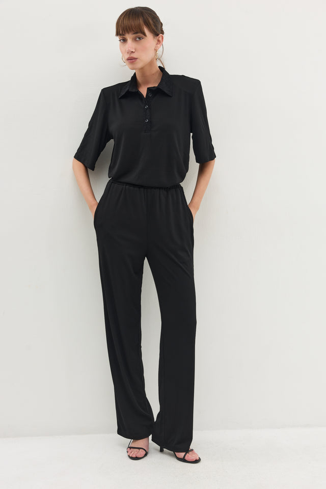 מכנסי ספיריט סיגר שחורים