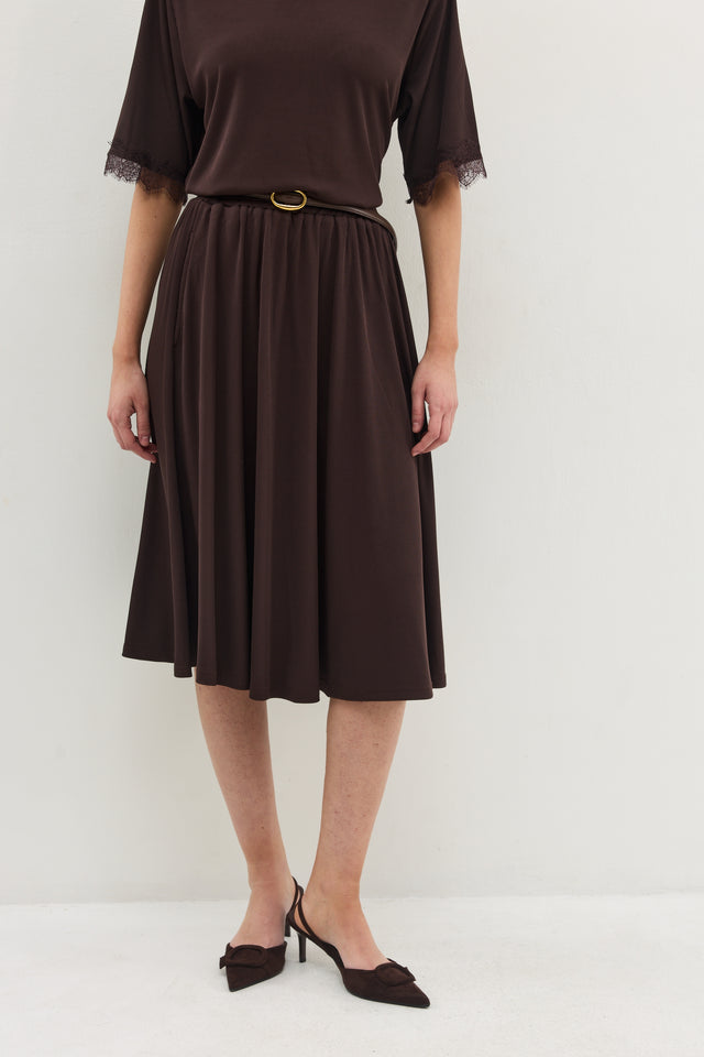 חצאית ספיריט ריב מידי חומה