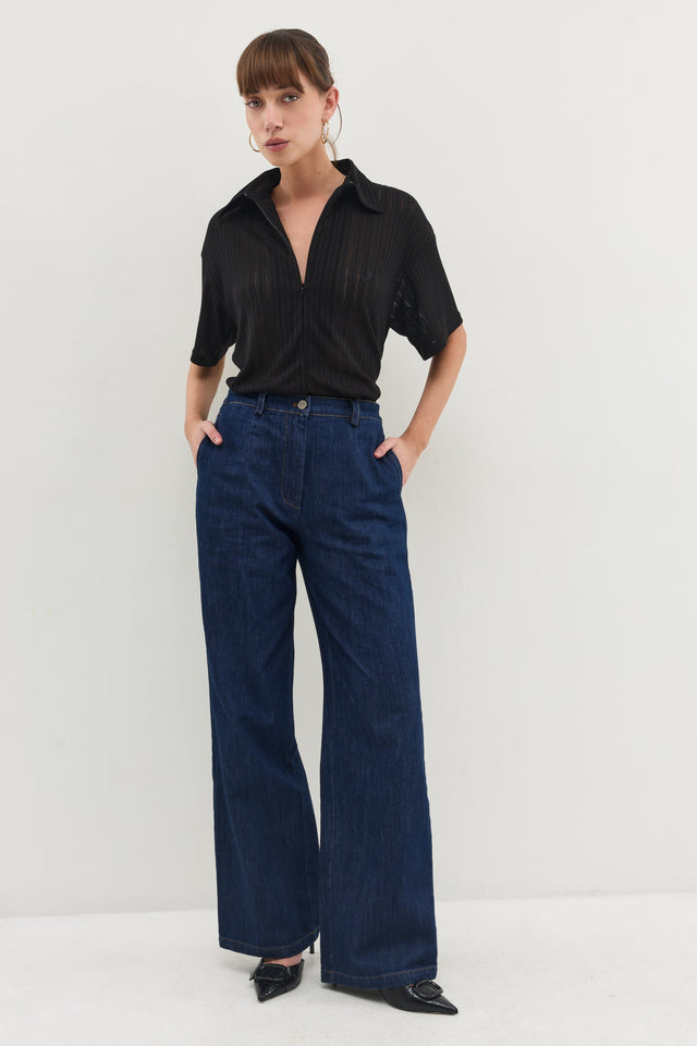 חולצת זיפר וונט ספייסי שחורה