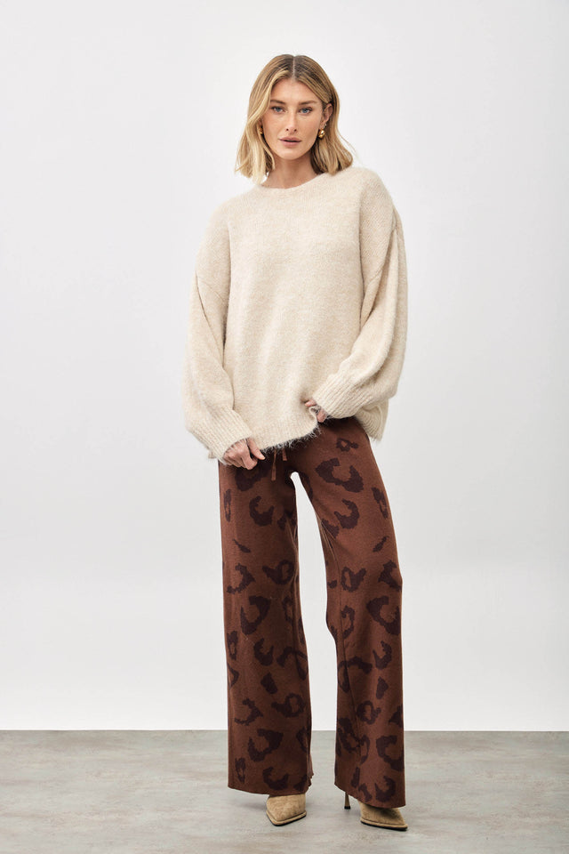 סוודר פרזנט פלאפי שמנת