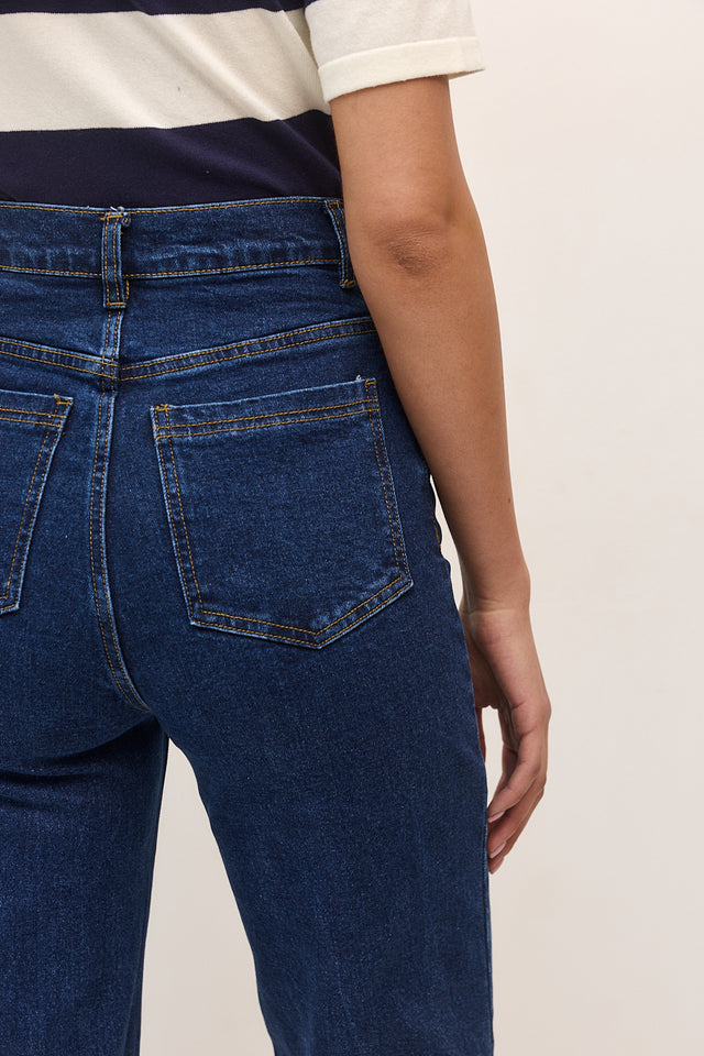 מכנסי ג'ינס גולדי שליץ אמצעי כחול כהה