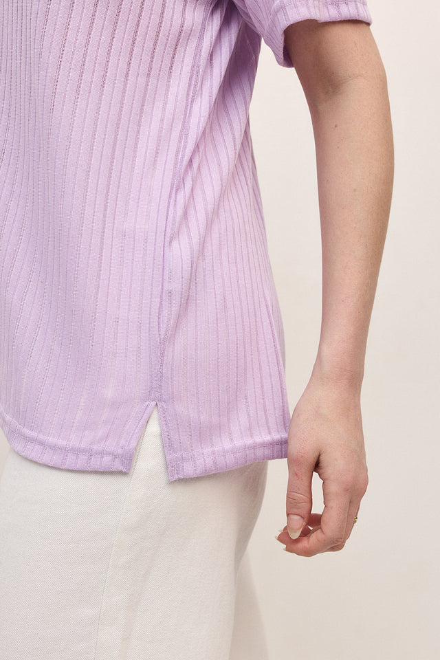 חולצת זיפר וונט ספייסי סגול לילך