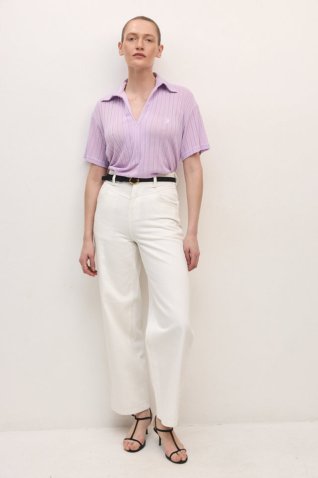 חולצת זיפר וונט ספייסי סגול לילך