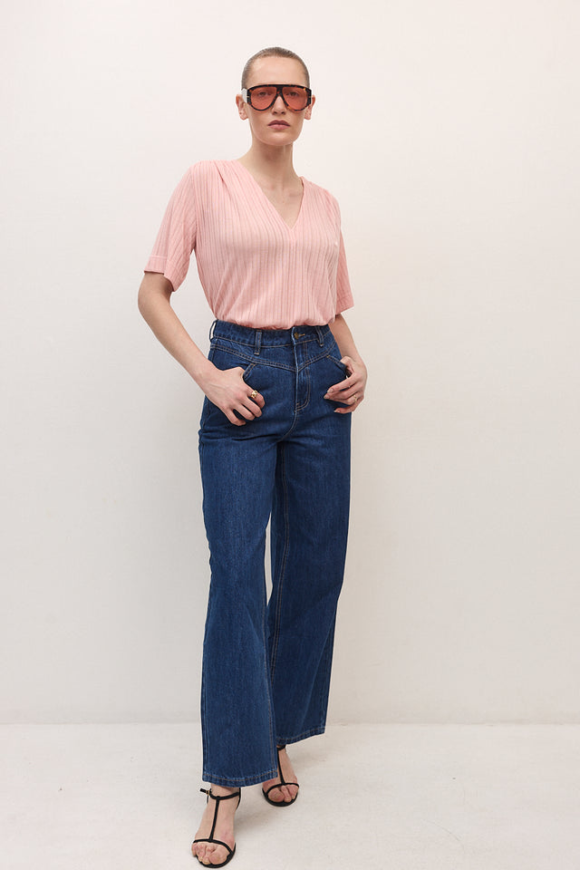 מכנסי ג'ינס ברנדי כחול כהה