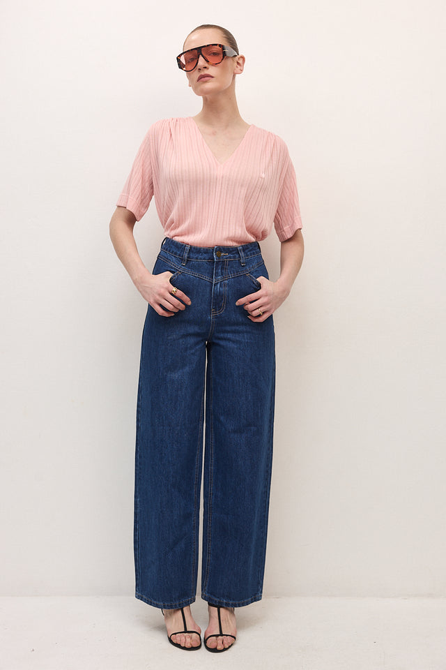 מכנסי ג'ינס ברנדי כחול כהה