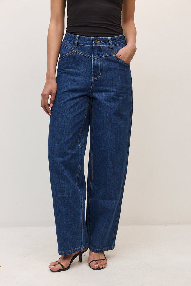 מכנסי ג'ינס ברנדי כחול כהה