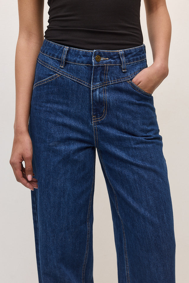 מכנסי ג'ינס ברנדי כחול כהה