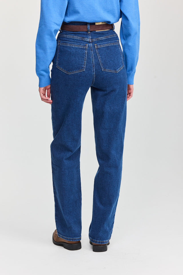 מכנסי ג'ינס גולדי ארוך וואש כחול