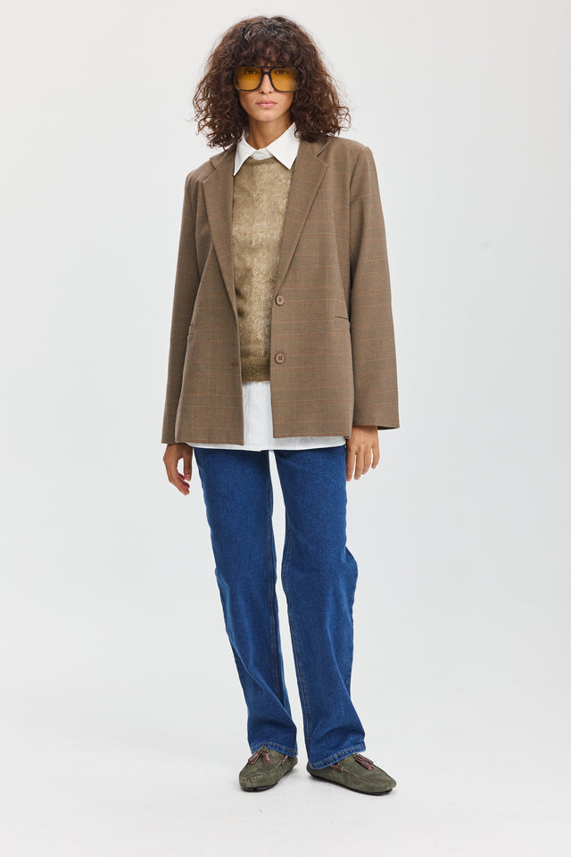 חולצת LEAGUE סריג דק זית