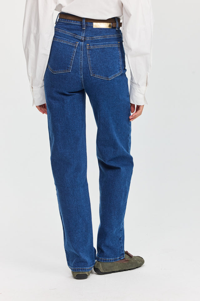 מכנסי ג'ינס גולדי ארוך וואש כחול