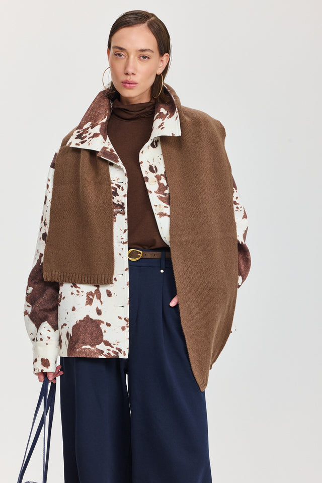 ז'קט מארבל בומבר זמש COW