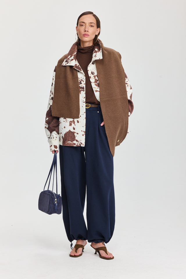 ז'קט מארבל בומבר זמש COW