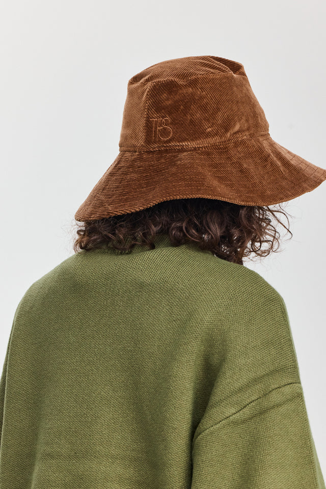 כובע באקט טופאצו קורדרוי חום