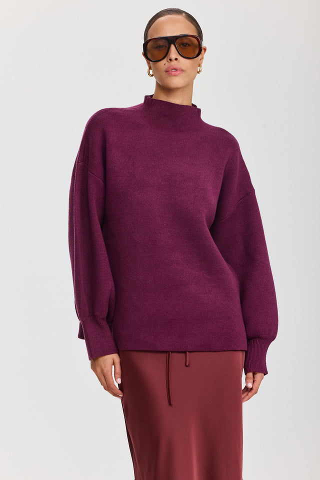 סוודר פרזנט דובדבן