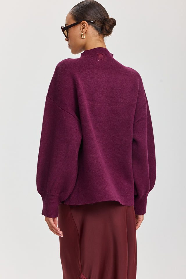 סוודר פרזנט דובדבן