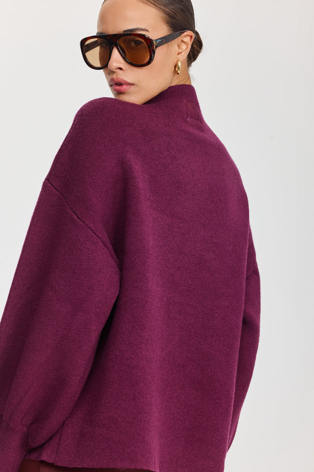 סוודר פרזנט דובדבן