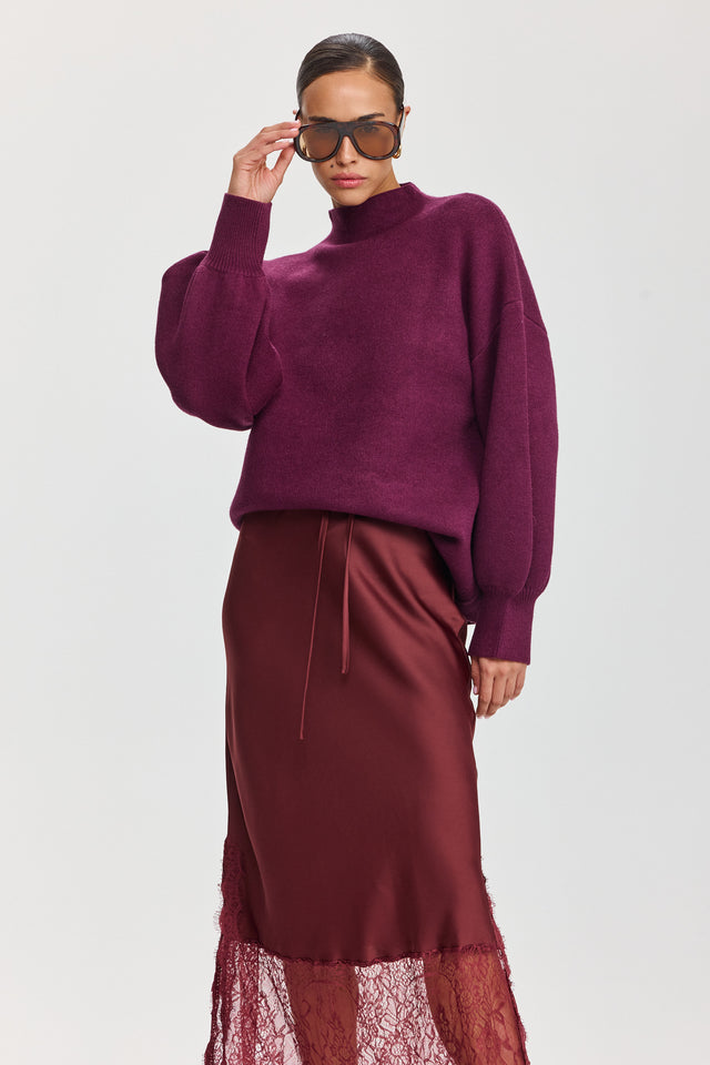 סוודר פרזנט דובדבן