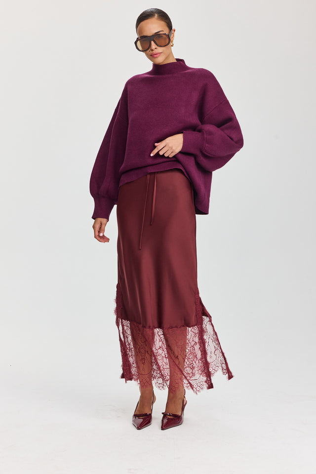 סוודר פרזנט דובדבן