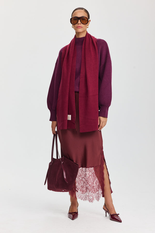 סוודר פרזנט דובדבן