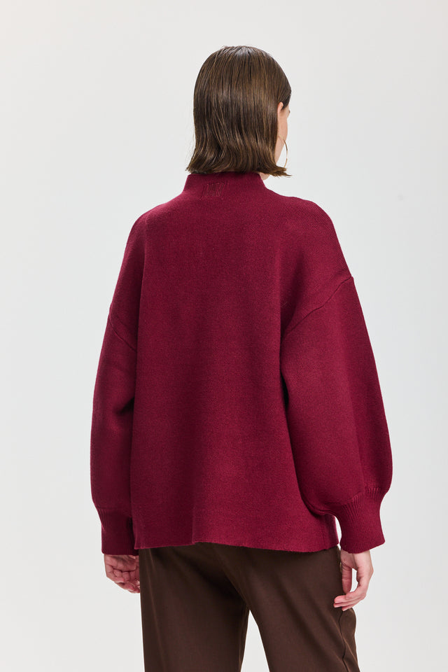 סוודר פרזנט בורגנדי