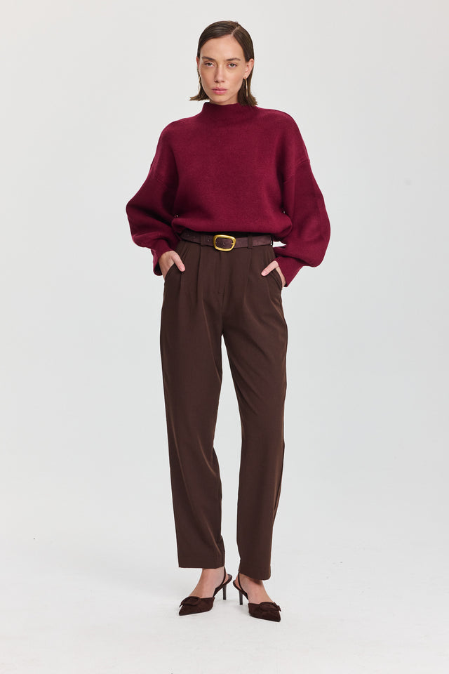 סוודר פרזנט בורגנדי