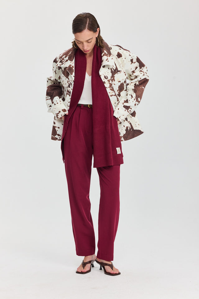 ז'קט מארבל בומבר זמש COW