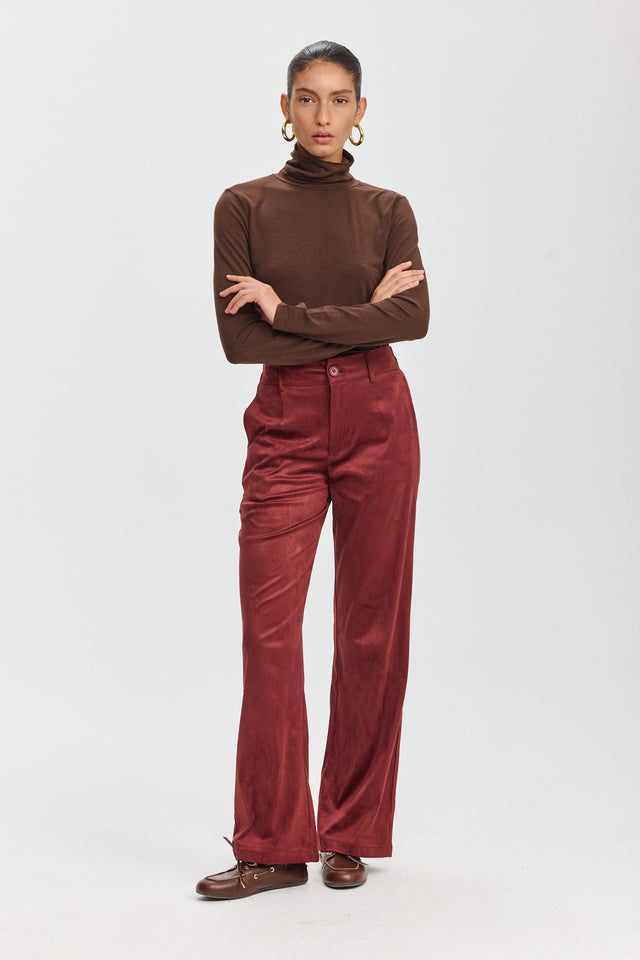 חולצת מיסו גולף חום שוקולד