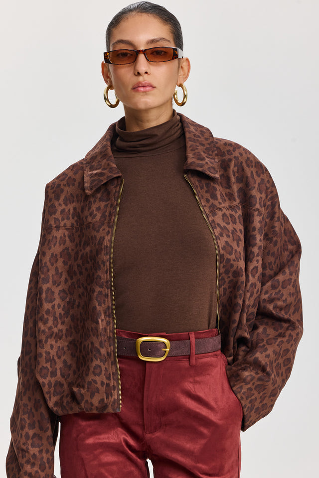 חולצת מיסו גולף חום שוקולד