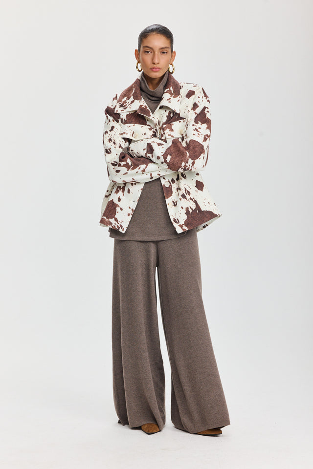 ז'קט מארבל בומבר זמש COW