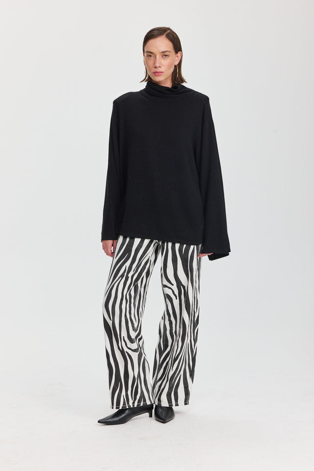 מכנסי ג'ינס זברה