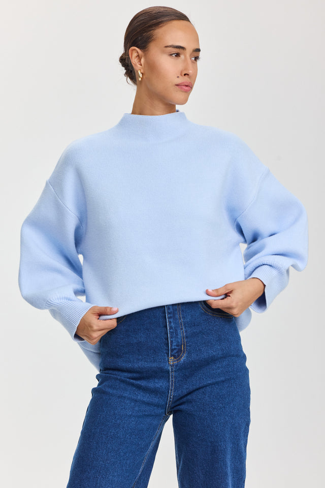 סוודר פרזנט תכלת