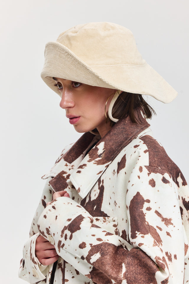 כובע באקט טופאצו קורדרוי אבן