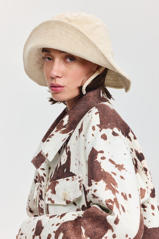 כובע באקט טופאצו קורדרוי אבן