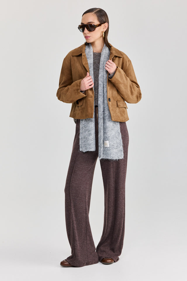 ז'קט אייריש קופי זמש קאמל