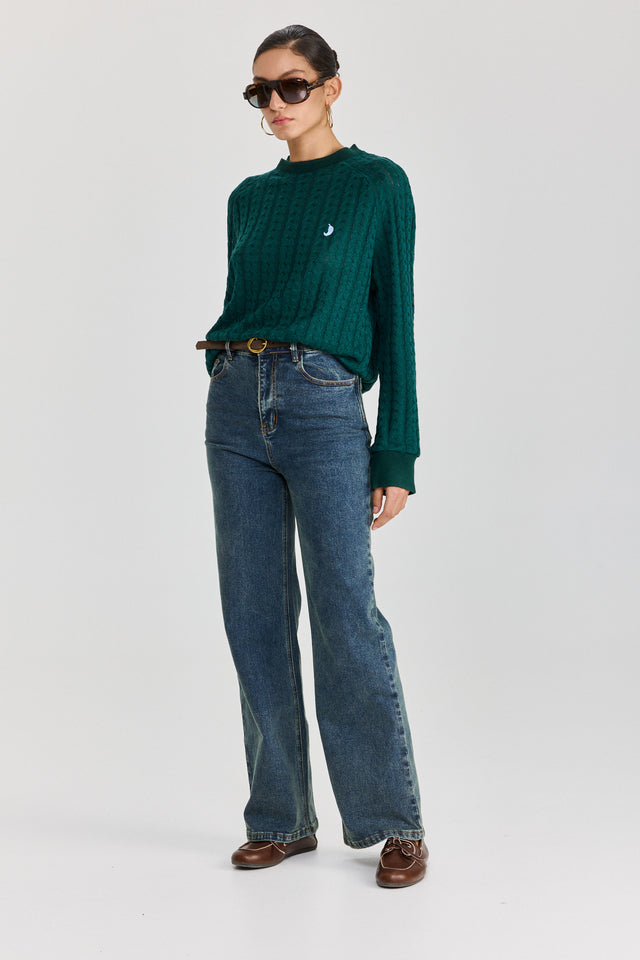 סריג ספייסי LEAGUE ירוק בקבוק