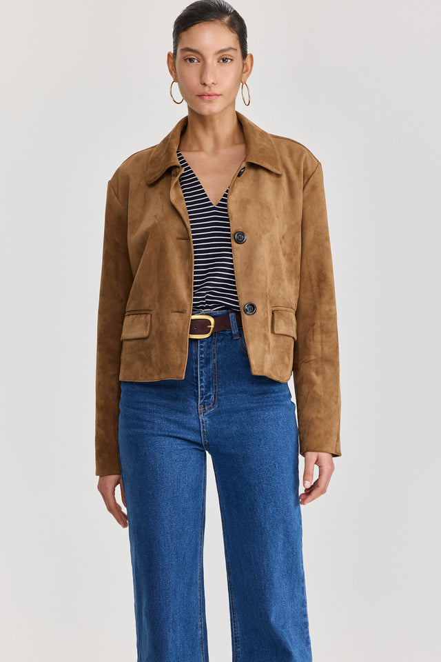 חולצת וי כיווצים שרוולים ארוכים פסים נייבי