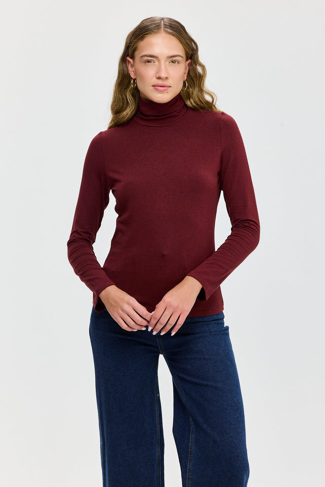 חולצת מיסו גולף בורגנדי