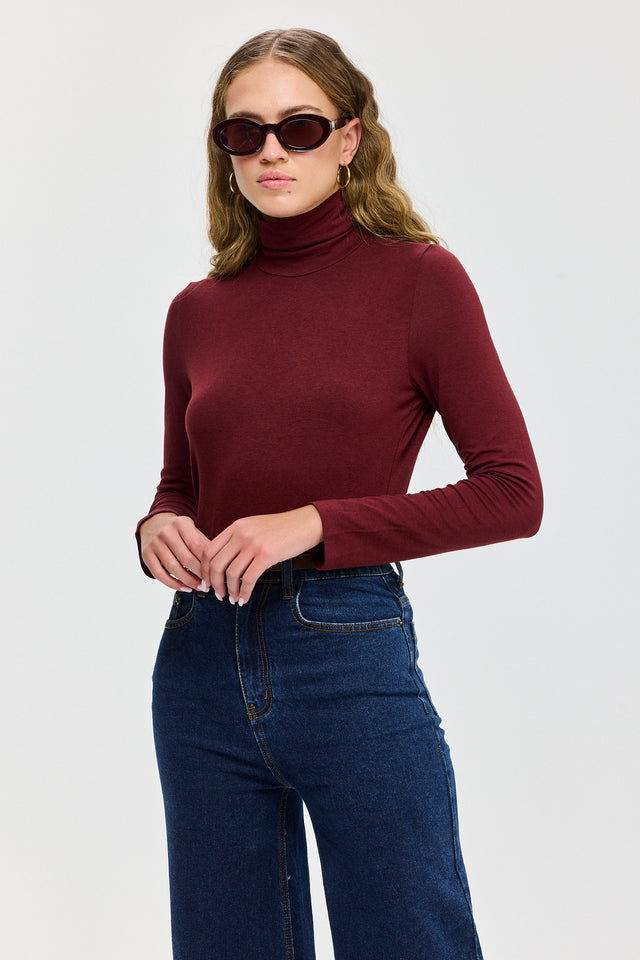 חולצת מיסו גולף בורגנדי