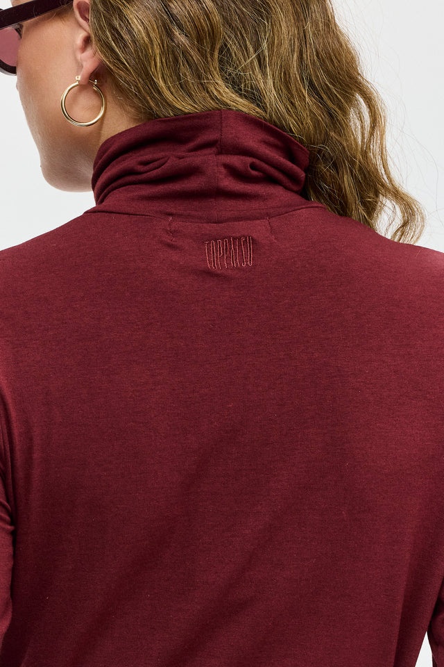 חולצת מיסו גולף בורגנדי