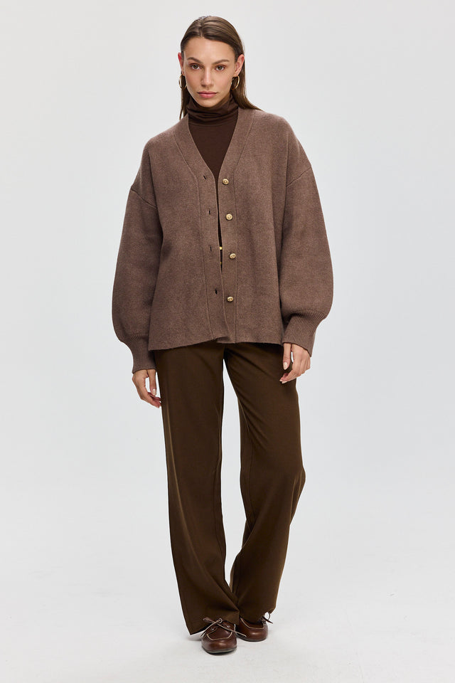 מכנסיים מחוייטים קפה חומים