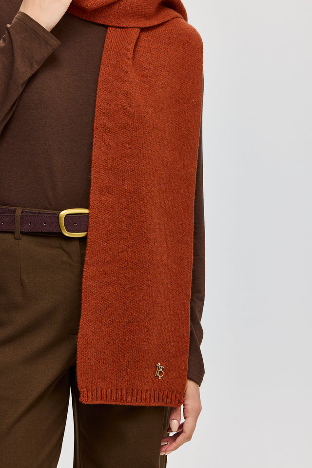 צעיף סריג חלק חמרה