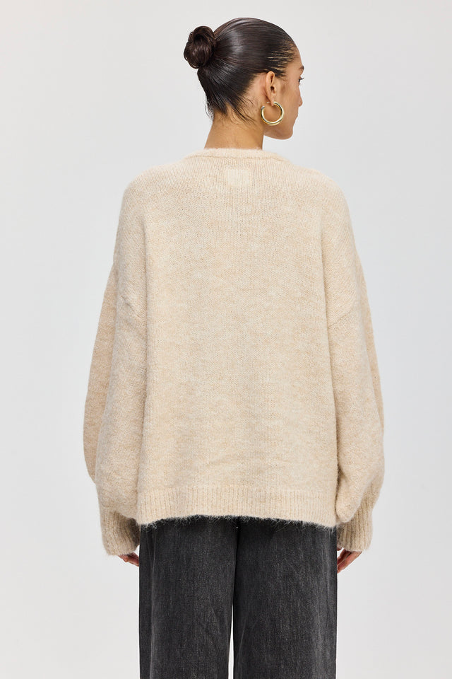 סוודר פרזנט פלאפי שמנת