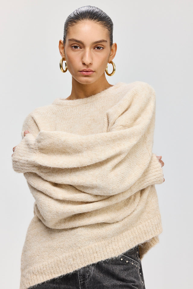 סוודר פרזנט פלאפי שמנת