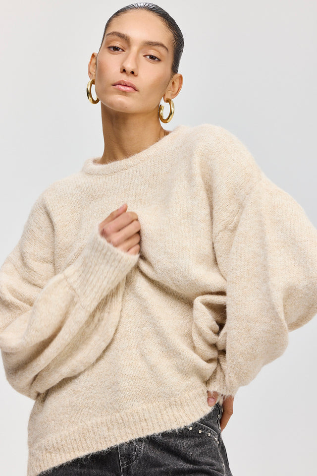 סוודר פרזנט פלאפי שמנת