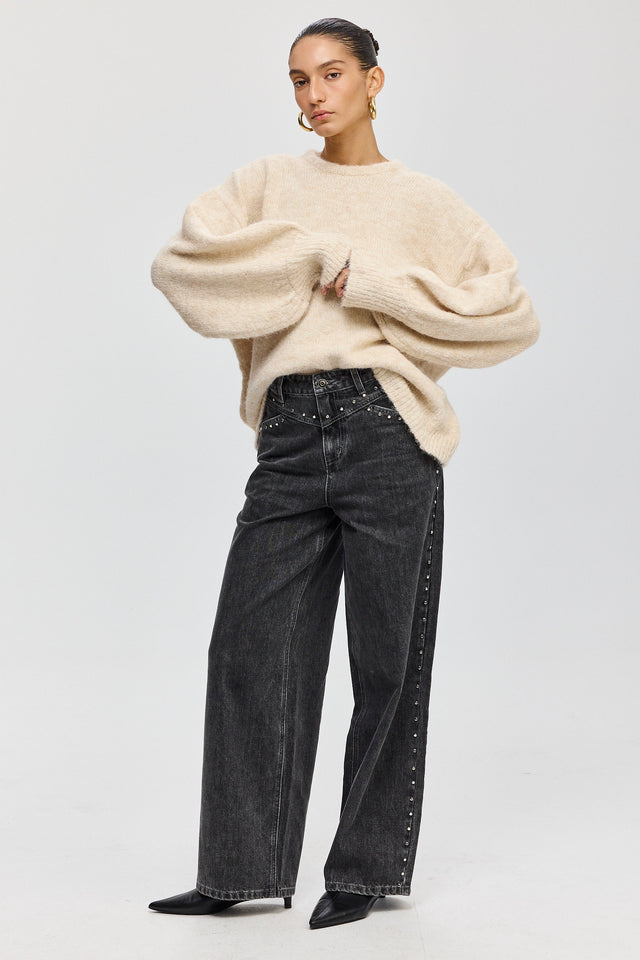 סוודר פרזנט פלאפי שמנת