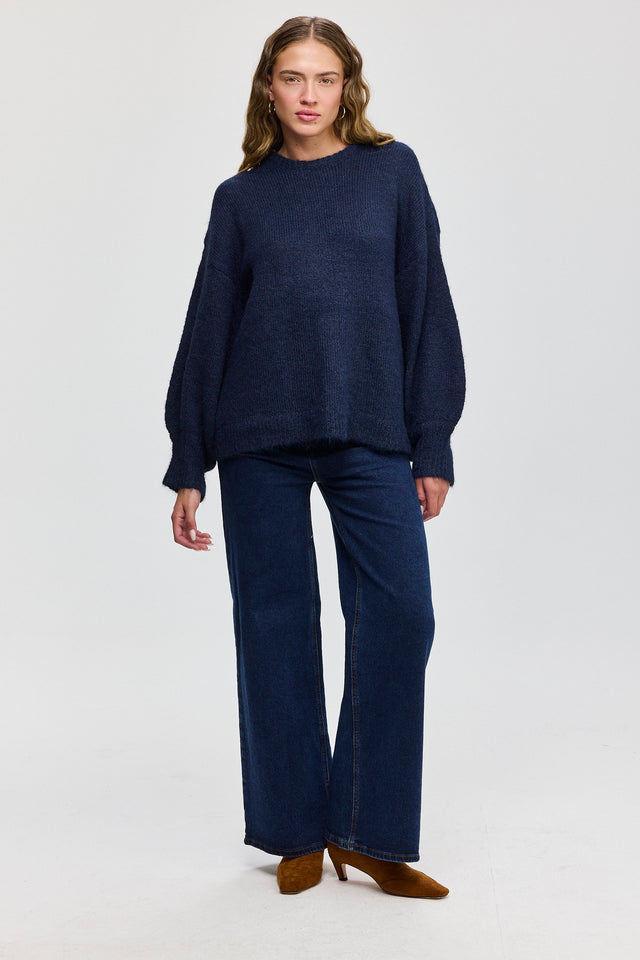 סוודר פרזנט פלאפי נייבי