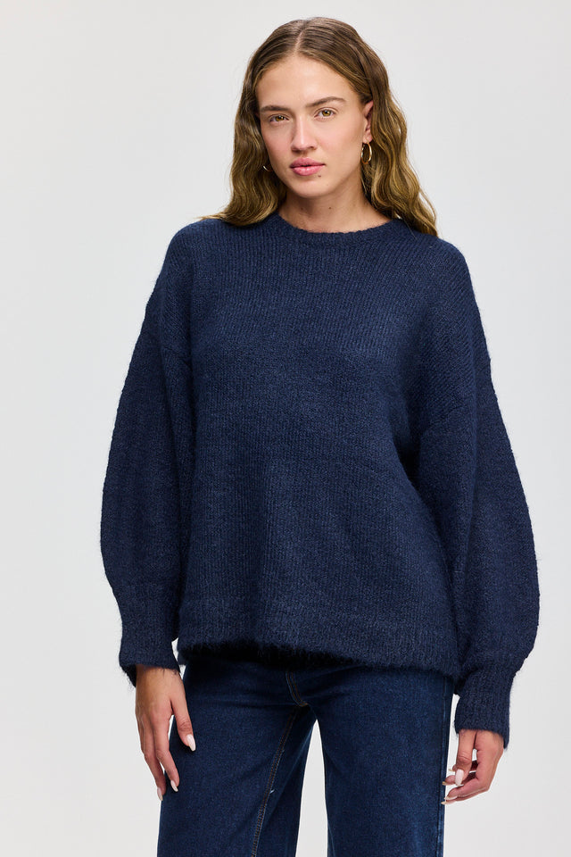 סוודר פרזנט פלאפי נייבי