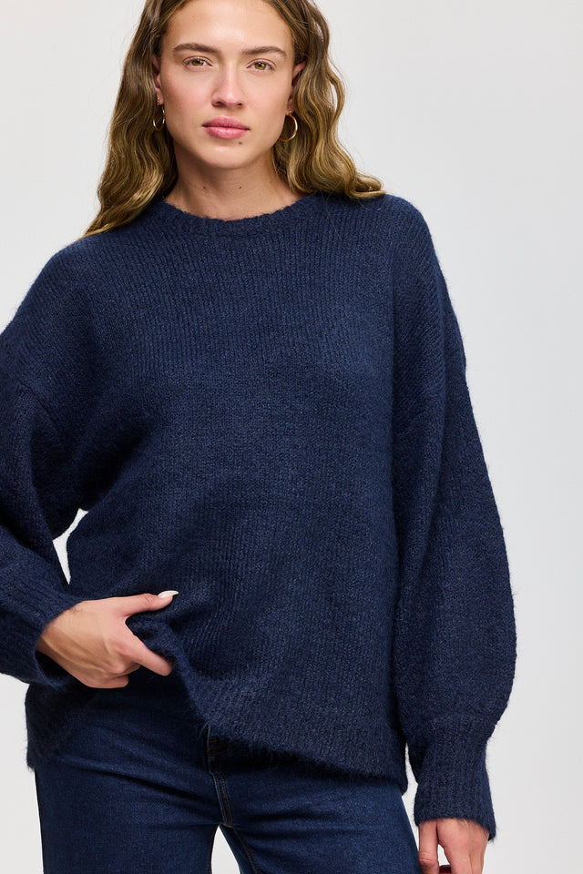 סוודר פרזנט פלאפי נייבי