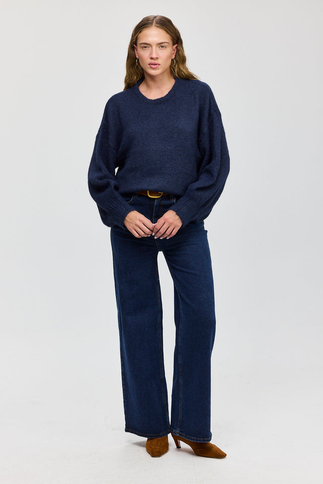 סוודר פרזנט פלאפי נייבי