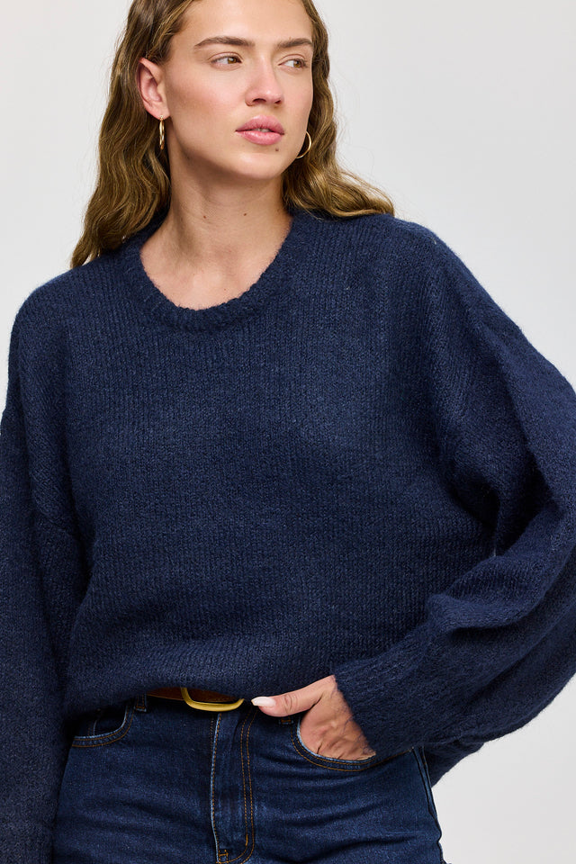 סוודר פרזנט פלאפי נייבי